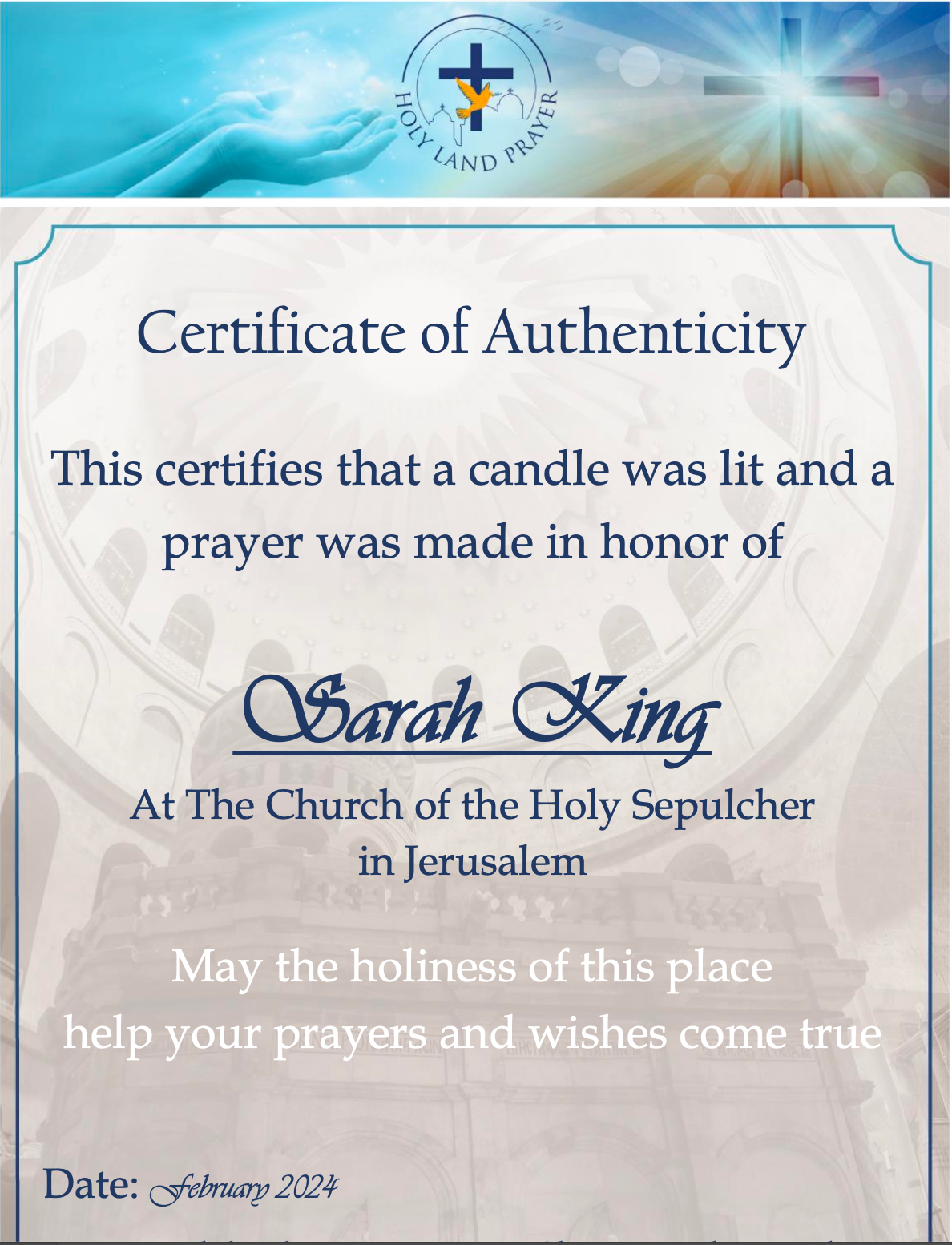 Receive a Certificate of Authenticity in PDF